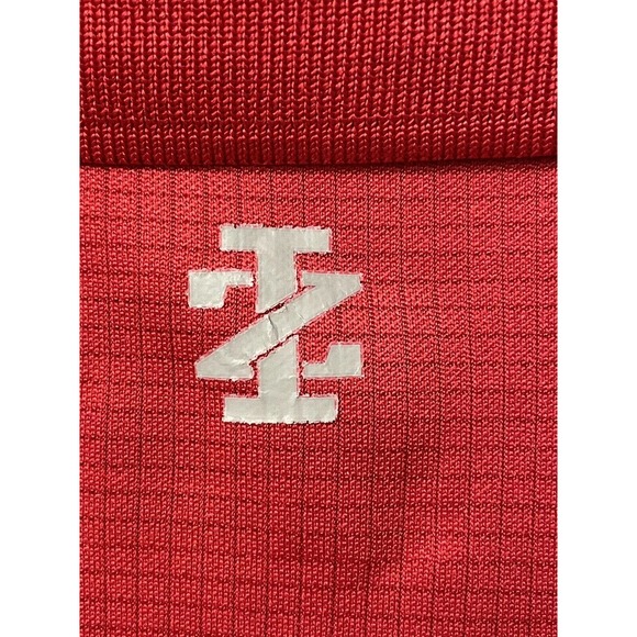 IZOD Mens Active Polo Shirt Red Size XL Grid-Print Stretch Golf - Picture 8 of 10